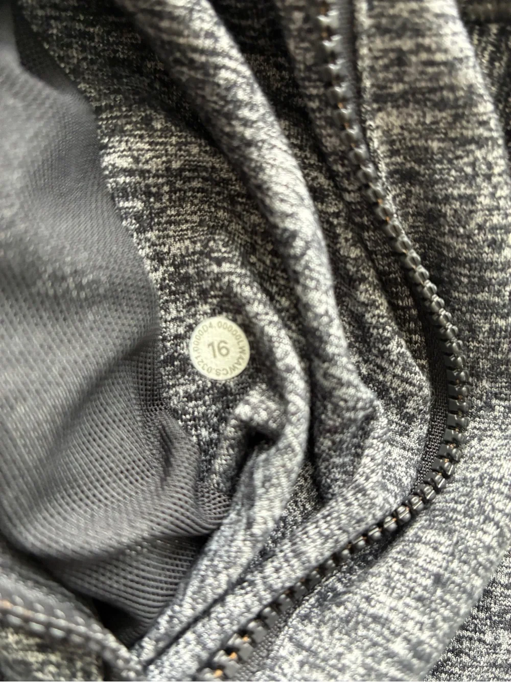 Lululemon Define Jacket Luon Heathered Black Size 16 Like New Tag Included